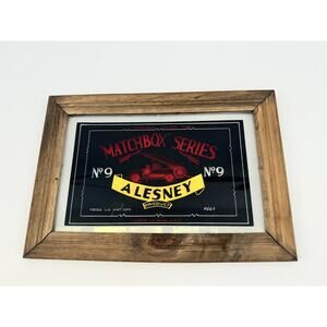 Matchbox FRAMED ARTWORK LESNEY Wall Hanging Display 19.5x13.5”